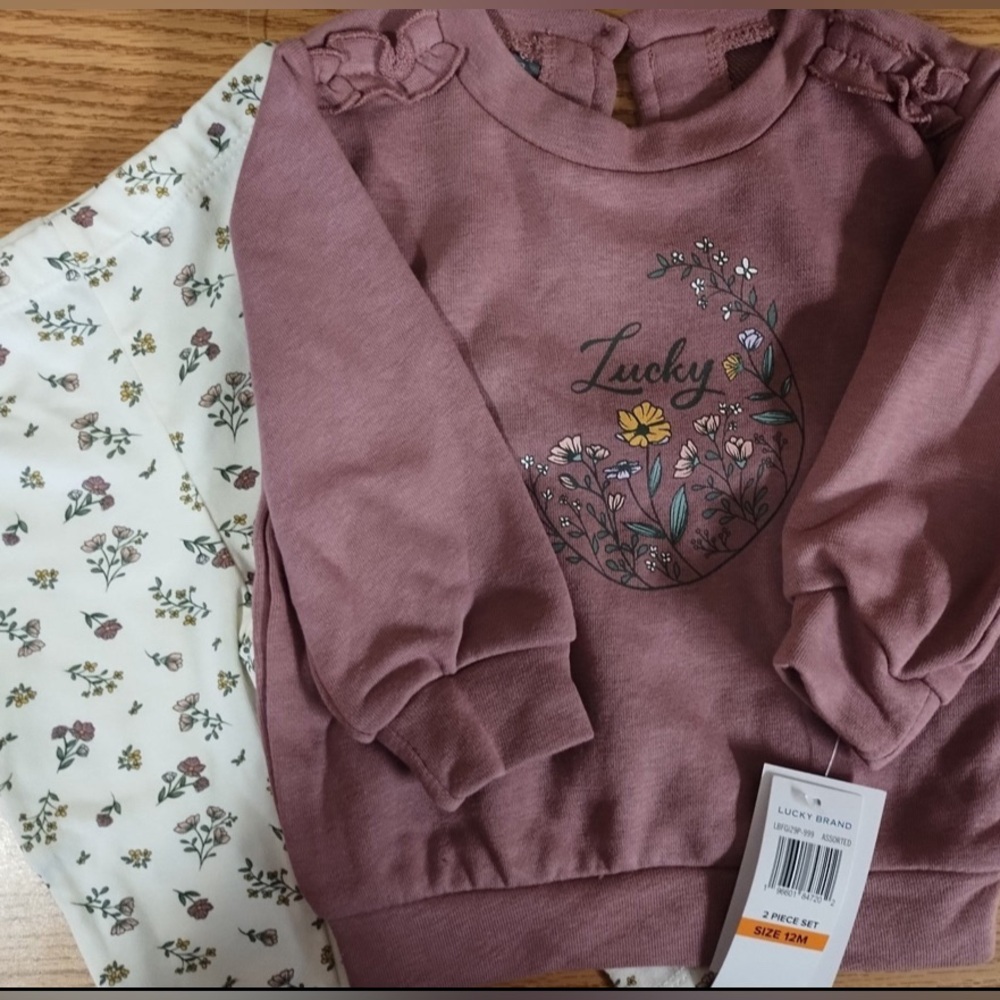Lucky Brand Girls Matching Outfit Set
